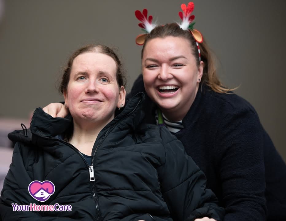 Two women celebrating at the Your Home Care Awards 2024