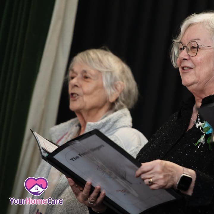 A Your Home Care client performing with the Forest Singers choir at the YHC Awards